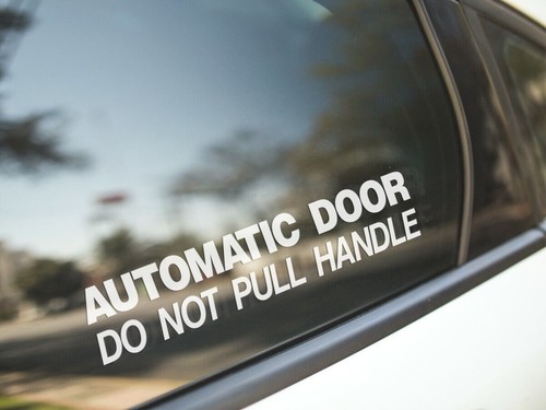 Automatic door sticker - automatic,