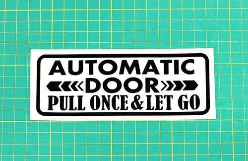 Automatic door sticker van car - automatic,