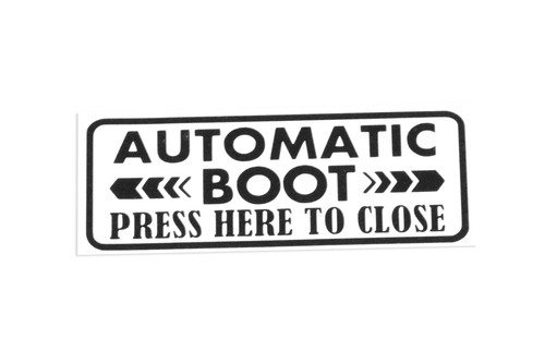 Automatic boot press here - automatic,