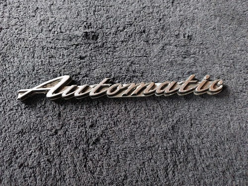 Vintage car badge - car, "automatic"