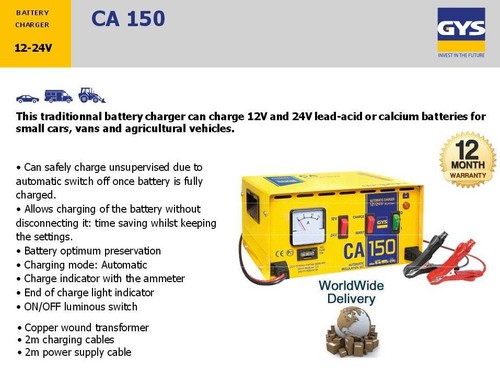 Gys ca150 12v - 12v, 35-150ah