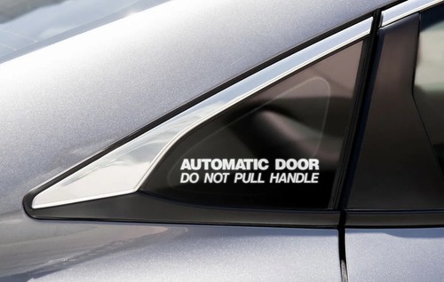 Automatic door sticker - sticker, van